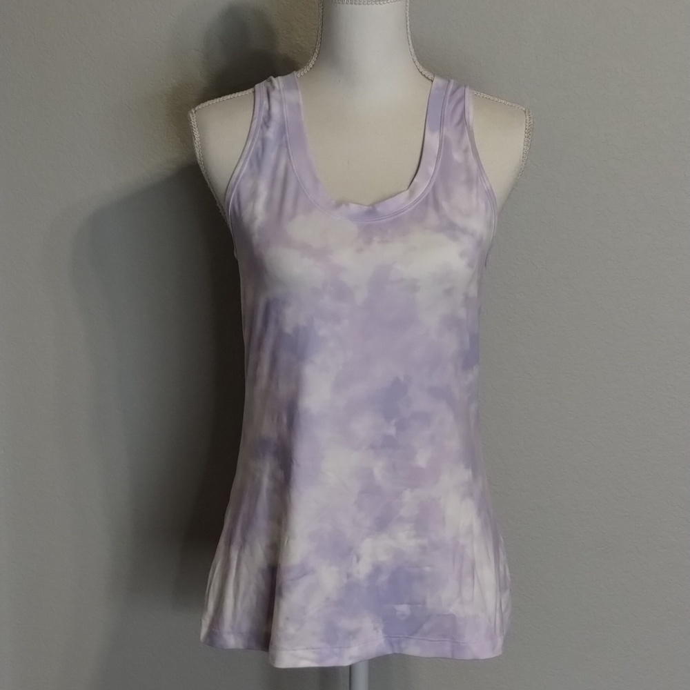 Athleta Purple Tie Dyed Nitro Tank Size Medium